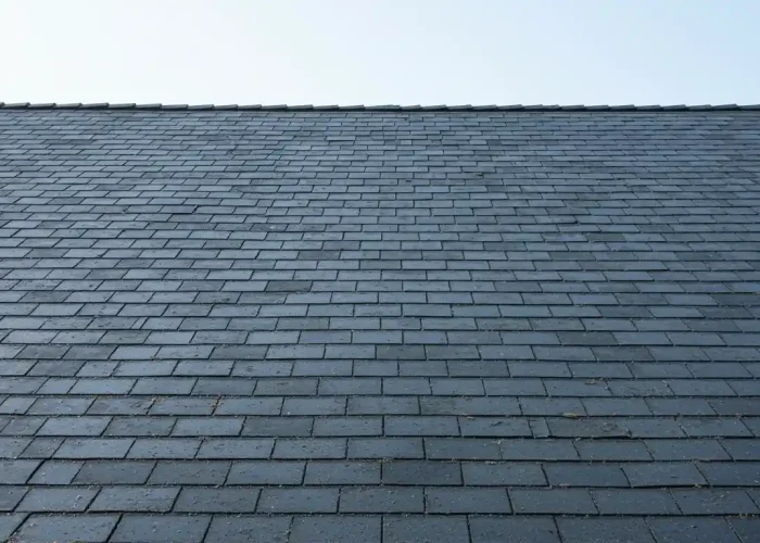 Cleaned residential roof with before and after view in a sunny Melbourne neighbourhood.